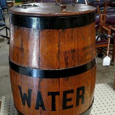 Water Barrel with Spout.  Nicely Restored