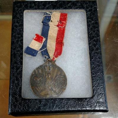 1918 Boy Scout Medal Presented by US War Department for Outstanding War Bond Sales