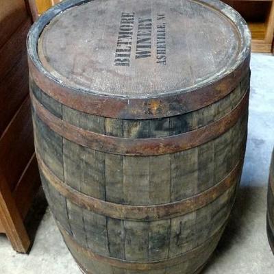 1 of 2 Wine Barrels (Biltmore Winery?)