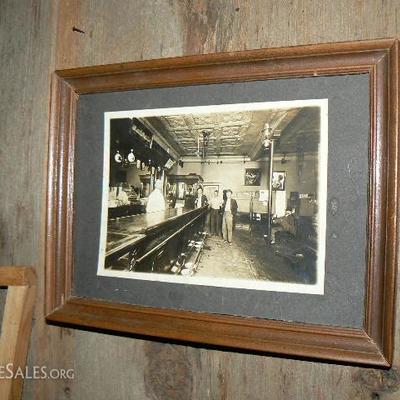 Vintage photo of saloon interior