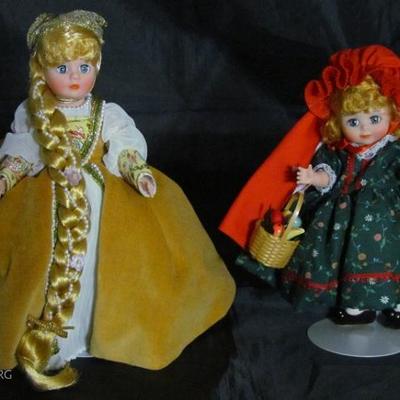 Madame Alexander Portrettes Doll - 1989 Rapunzel #1131 Brothers Grimm Series in Gold Velvet.  Madame Alexander #485 Story Book Friends...