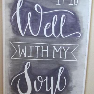 "It is Well With My Soul" Canvas Wall Art