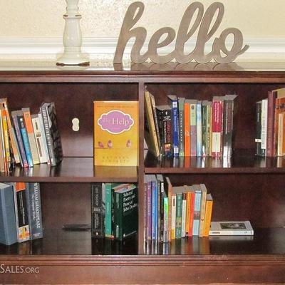 Cherry Finish Adjustable Shelf Bookcase 