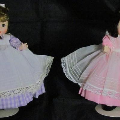 Madame Alexander "Little Women" Series:"Meg" #414 and "Beth" #412 