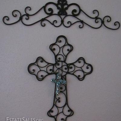Filigree Metal Cross and Arch