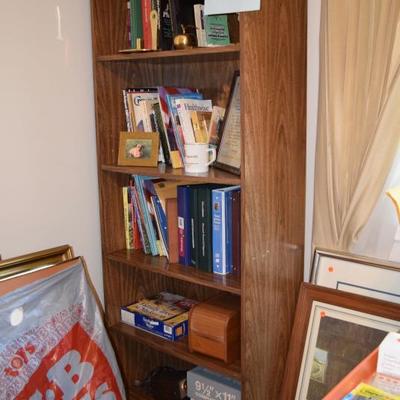 bookcase with books 