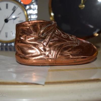 bronze baby shoe 