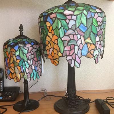 Tiffany inspired lamps