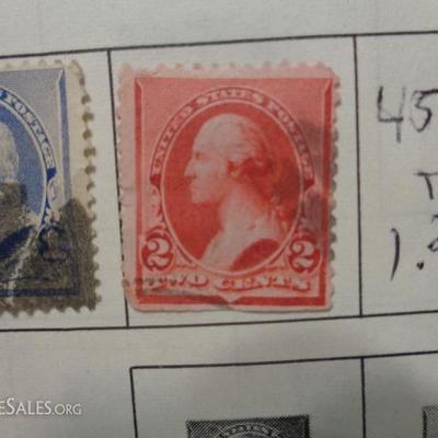 1900's George Washington red line postage stamp.