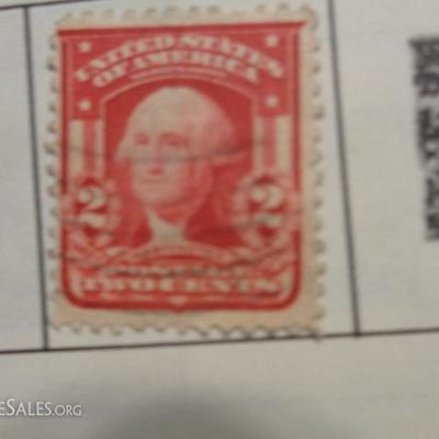 George Washington 1900's rare red postage stamp.