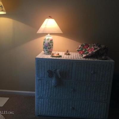 a wicker chest - ready to go anywhere - bathroom, bedroom, mudroom, craft room, sun porch.....
