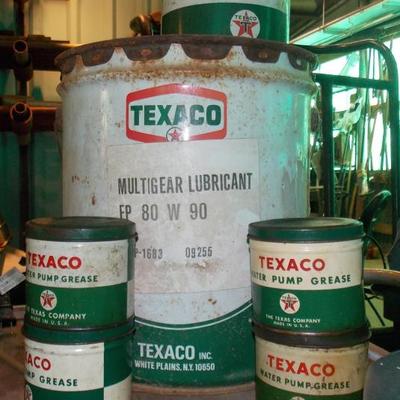 Texaco oil cans