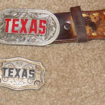 Texas belt buckles
