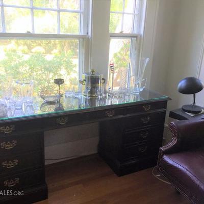 Credenza with matching desk