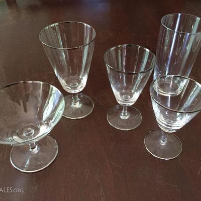 Rosenthal crystal glasses that match the Romance china.