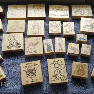 KCT043 Boys & Bears Rubber Stamps Lot #12
