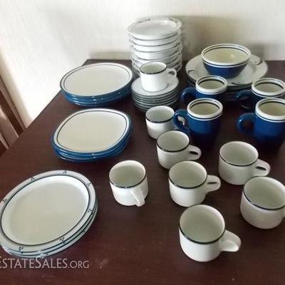 KCT084 Blue & White Dansk Ceramic Dishware
