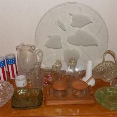 KCT070 Vintage Etched Glass, Milk Glass and More!
