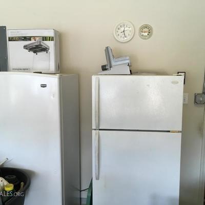 2 Refrigerators and an Upright Freezer