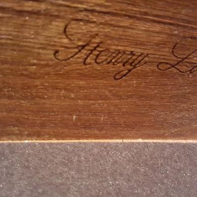 Henry Ling signature on furniture 