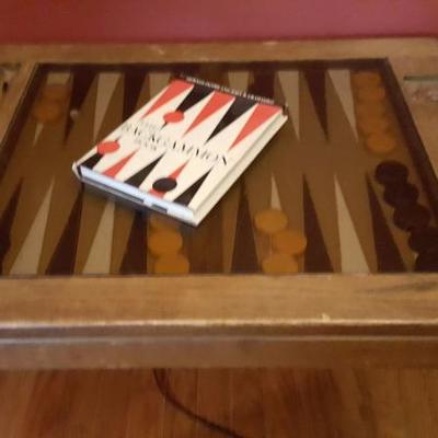 Backgammon book and table 