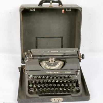US Navy 1940's Underwood Typewriter 
