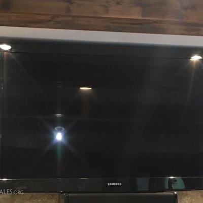One of two 52" flat screen TVs
