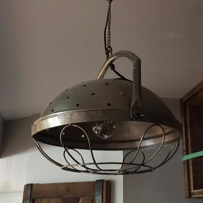 one of two industrial light fixtures
