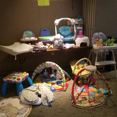 This is just some of the baby supplies and nursery decor that is available.