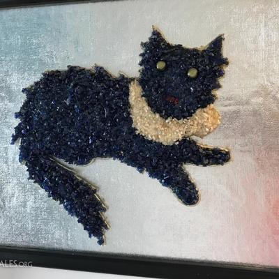 Glass cat - art craft piece
