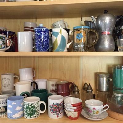 Large selection of mugs
