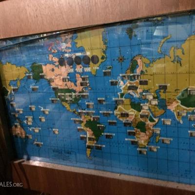 Howard Miller Worldtime Map clock