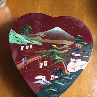 Decorative heart shaped box