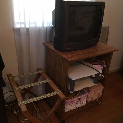 Luggage Holder, TV and Side Table