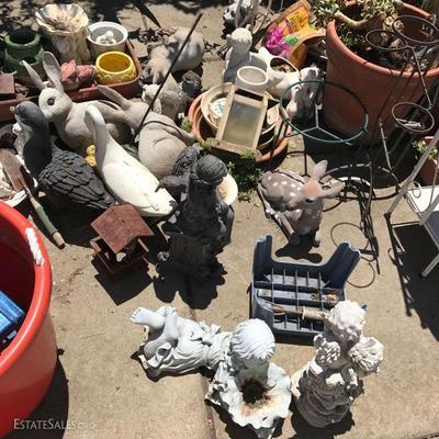 Sorry, the family has removed "some" plants and garden decor from the sale. 