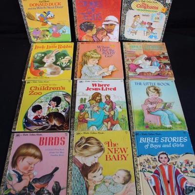 38 Little Golden Books: copyright dates: 2-1974, 1-1976, 8-1977, 12-1978, , 2-1979, 4-1980, 1-1981, 1-1982, 1-1984, 2-1985,1-1989,...