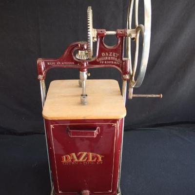 Dazey Commercial Metal Butter Churn;  Nicely restored butter churn from the early 1900's made by Daisy Churn & Mfg. Co.  It is marked on...