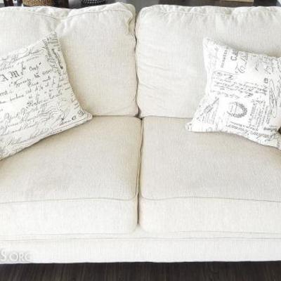 NLP020 Ashley Furniture Loveseat & Throw Pillows
