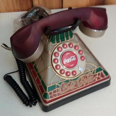 Vintage styled telephone push button electric.
