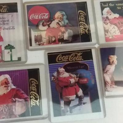 Lot of ten (10) 1993 Santa Coca Cola Trading Cards
