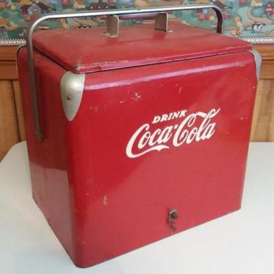 Drink Coca-Cola Red Vintgage Cooler.