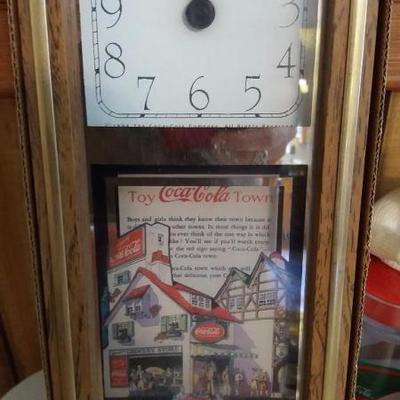 Miscellaneous Coke items - Six (6) Coca-Cola mugs, one (1) vintage Coca-Cola clock, one (1) large Co