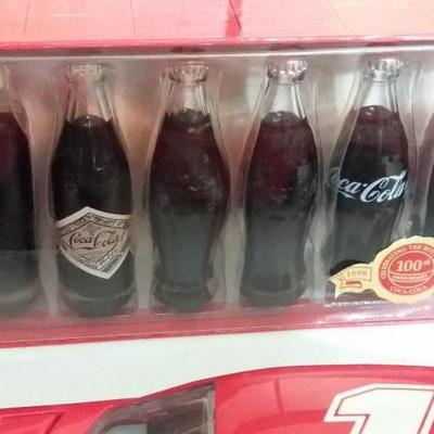 No. 1 Nascar Coca-Cola 600, 100th Anniversary Coca-Cola Replica bottle (NIB), two (2) golf balls in 