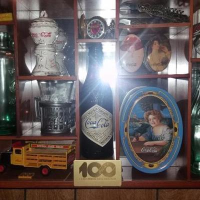 100th Coca-Cola Centennial Celebration Shadow Box Ltd. Edition containing reproductions and some min