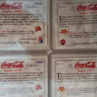 Lot of ten (10) 1994 Santa Coca Cola Trading Cards (Series 2)