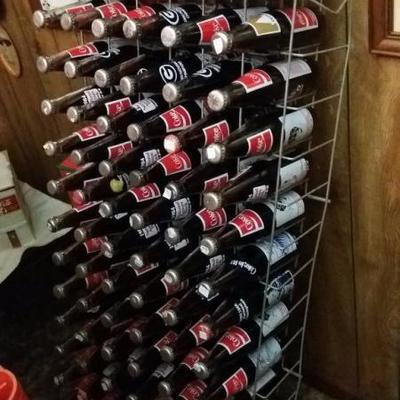 Vintage bottle rack containing 96 bottles of Coke - Commerating Macon's Cherry Blossum Festival, 198
