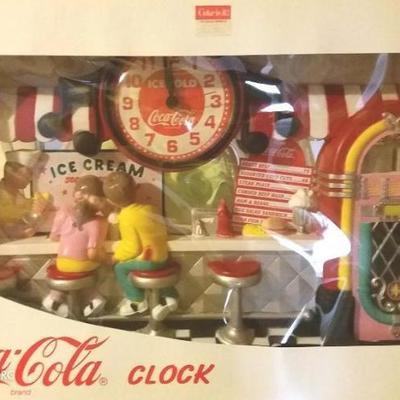 Vintage Coke Clock (new in Box) Soda Ice Cream shop.