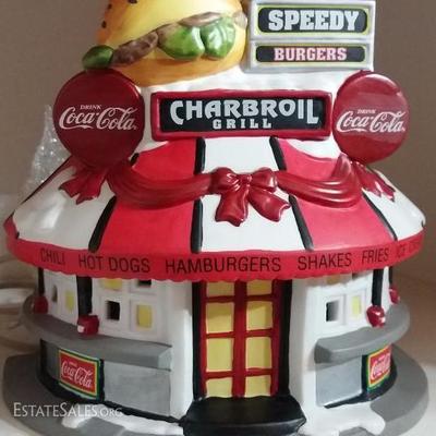 Night Owl Drug Store, Speedy Burger Char-Broil Grill (lighted).
