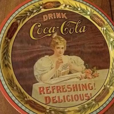 Mixed Lot of Soda Trays: Indiana University Coca-Cola, Delicious and Refreshing Coca-Cola Atlanta th