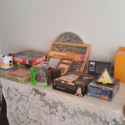 Vintage games, puzzles, toys, microvision